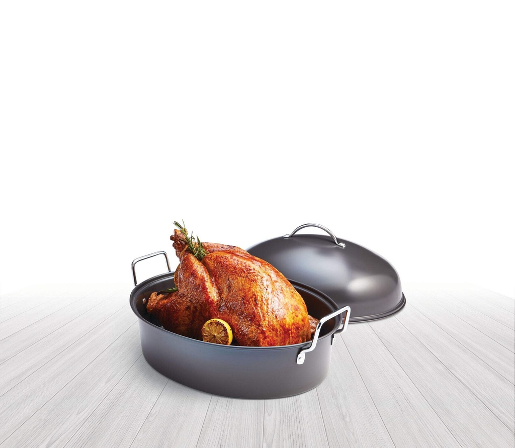 Basic Essentials 16 inch High Dome RoasterNON - STICK STEEL